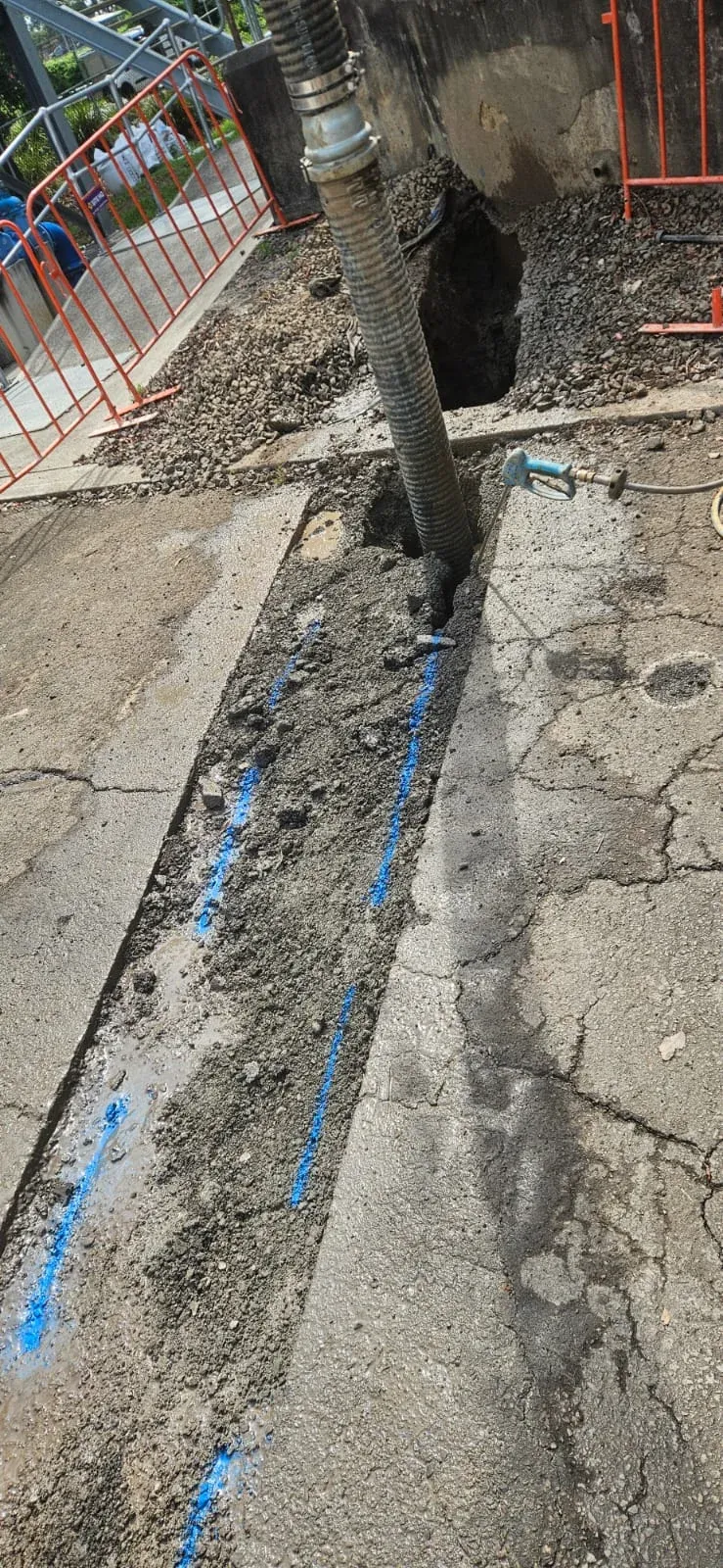 ASB Vac Services slot trenching for cable installation